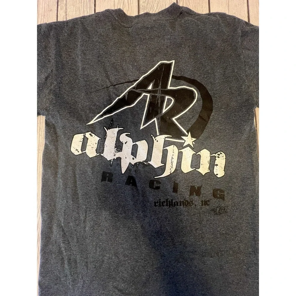 Vintage 90s Alphin Racing Blue Graphic T Shirt Adult Size Small - Picture 7 of 9
